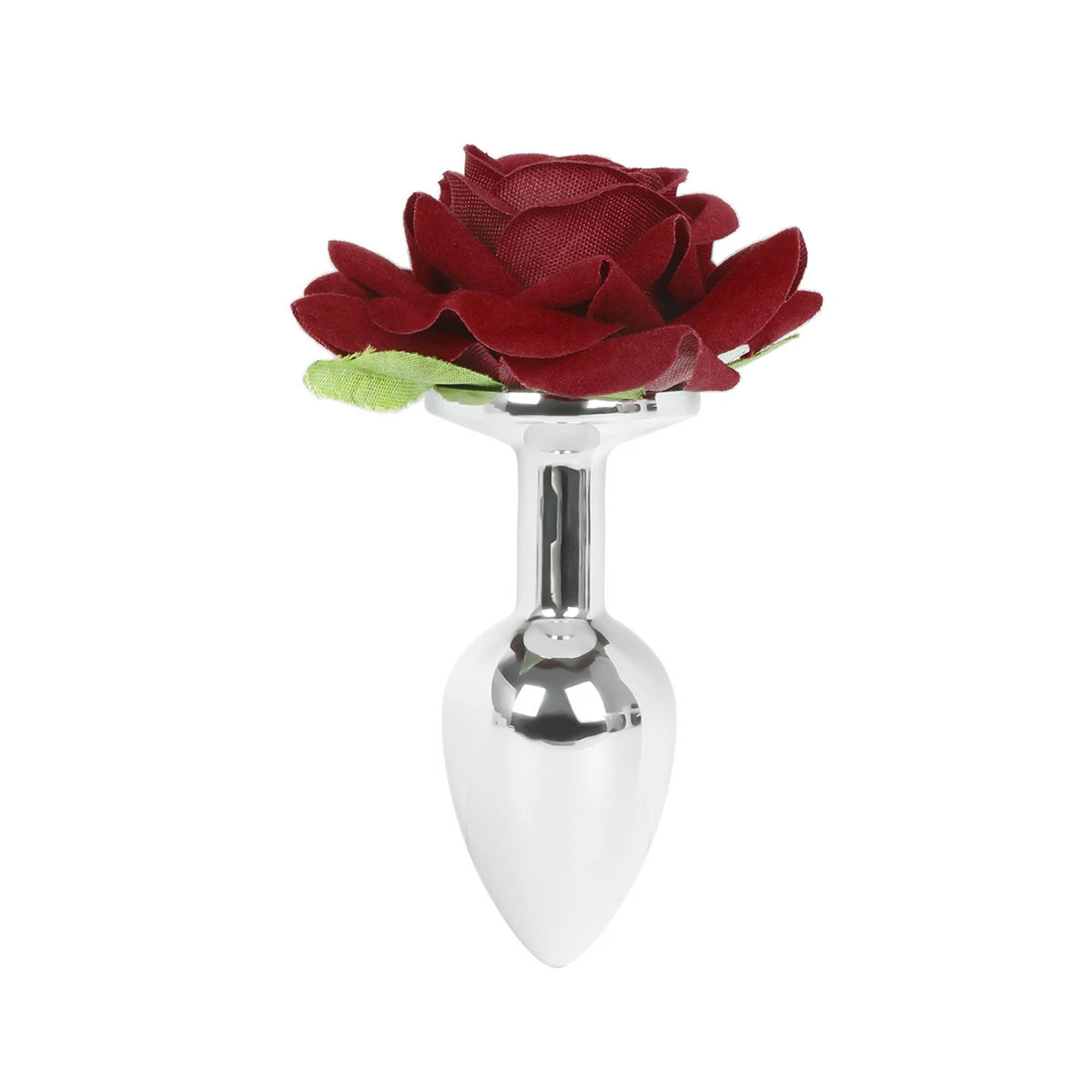 Anesidora Aluminum Rose Butt Plug & Clamps Teasing Set