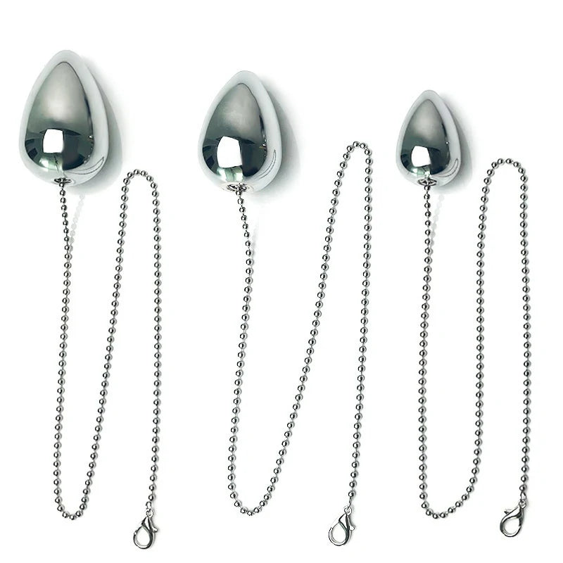 Metal Anal Ball – Stainless Steel Anal Plug with Chain