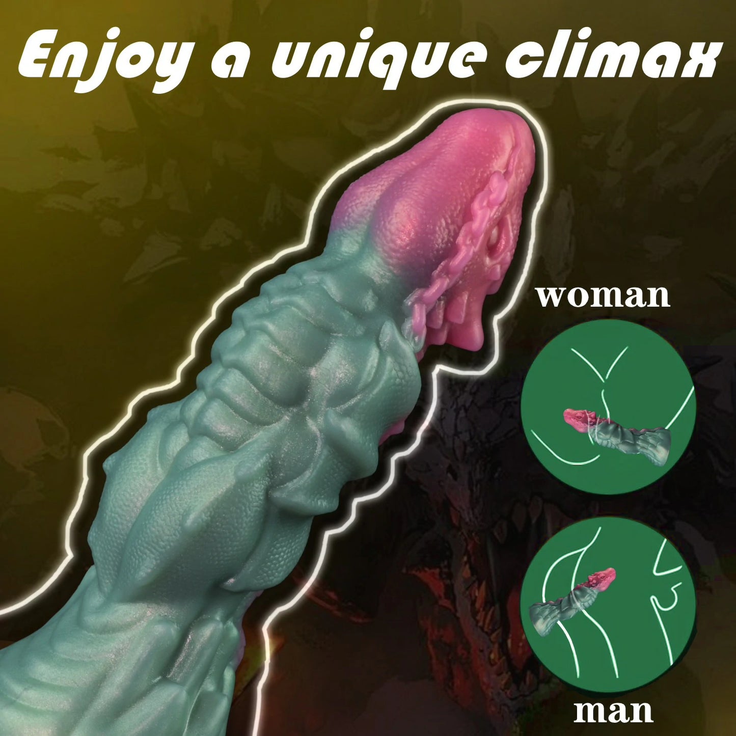 Mythic Dragon Flexible Liquid Silicone Dildo
