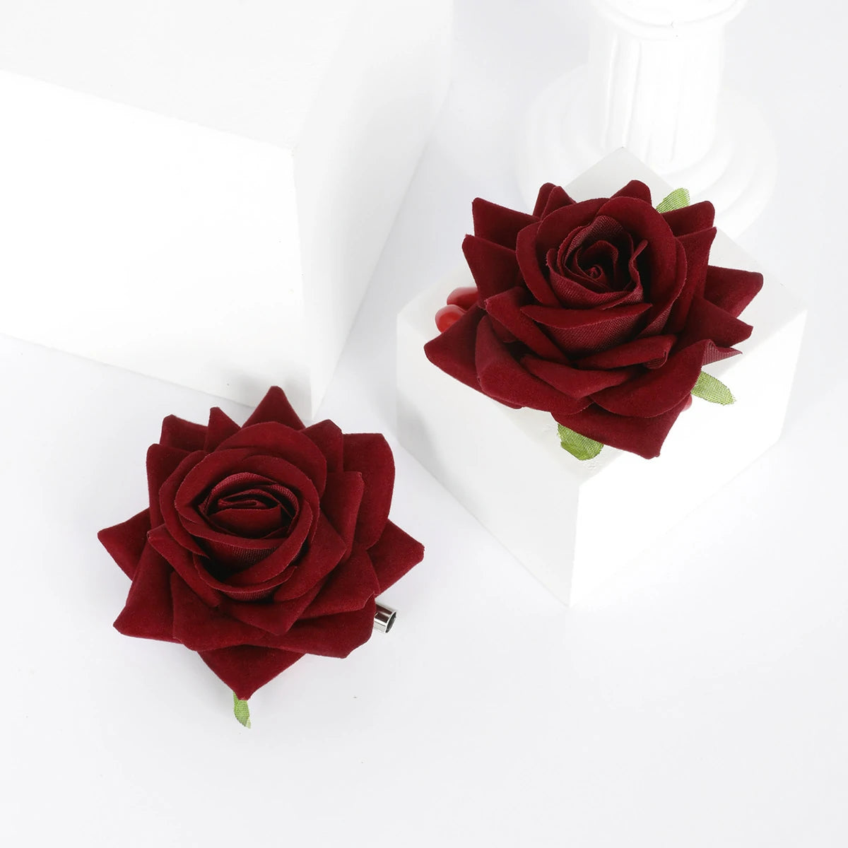 Anesidora Aluminum Rose Butt Plug & Clamps Teasing Set