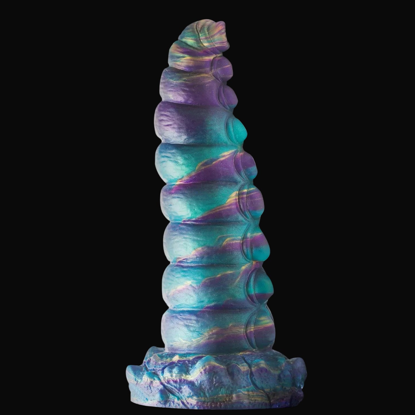 Caterpillar Dual-Use Textured Silicone Dildo & Anal Plug