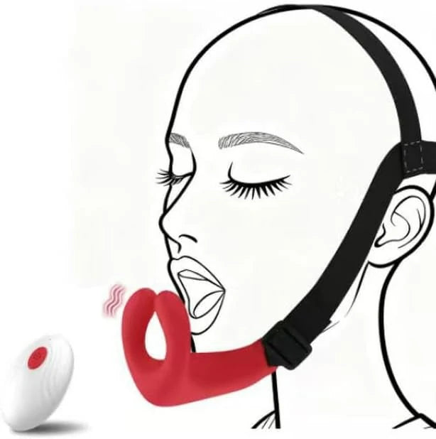 Wireless Remote Control Mouth Gag Egg Vibrator for Couples