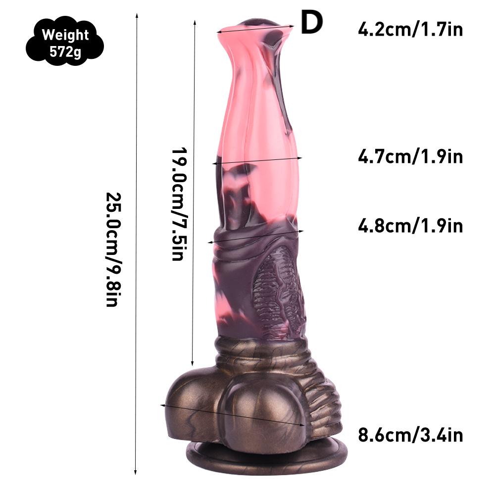 Phantom Night Horse Silicone Dildo