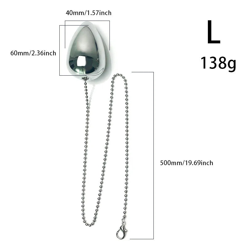 Metal Anal Ball – Stainless Steel Anal Plug with Chain