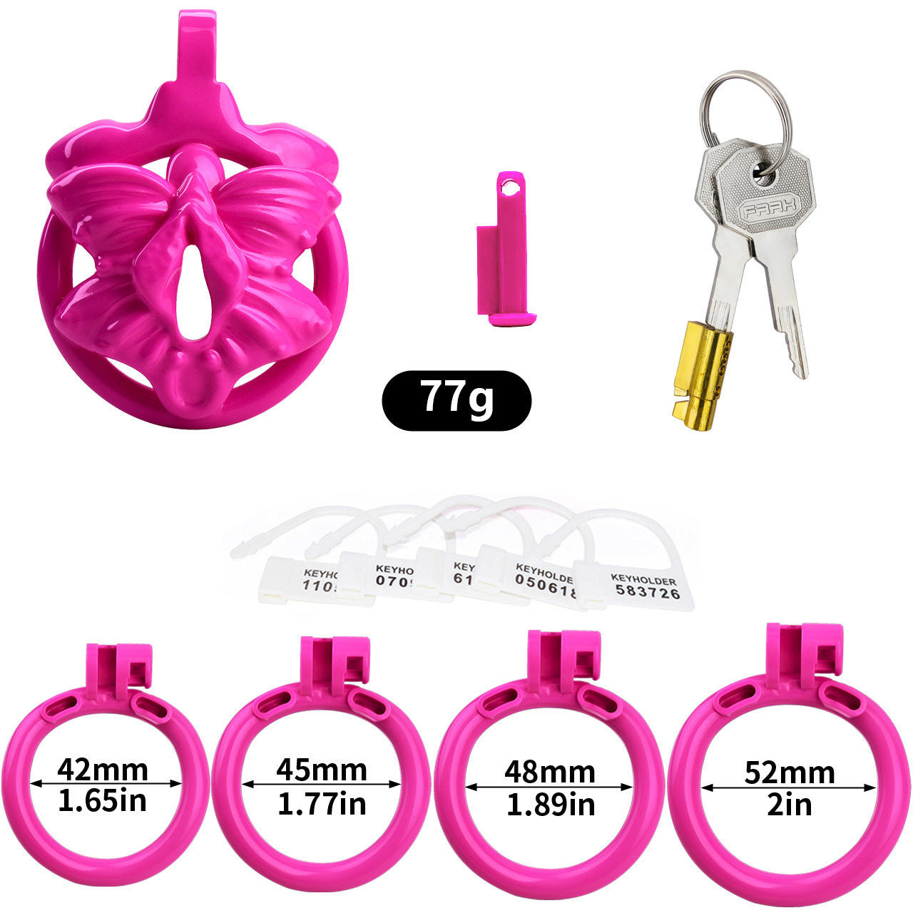 Butterfly Lock Chastity Cage