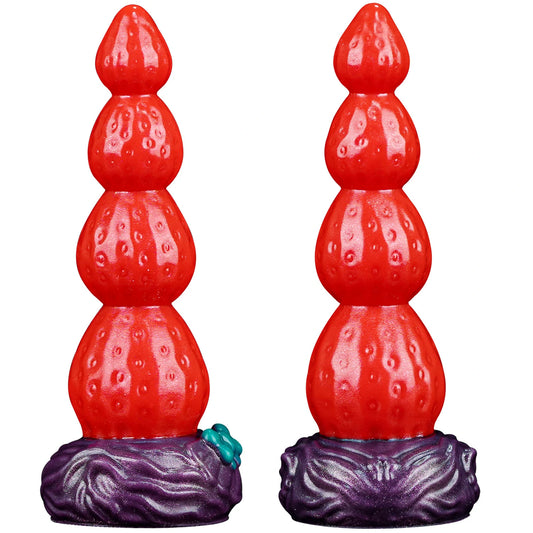 Sweet Strawberry Wireless Remote Vibrating Dildo