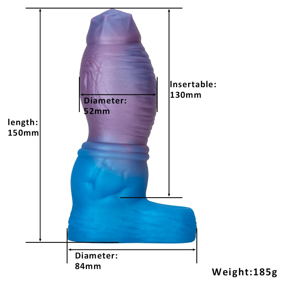 Diamond-Head Silicone Phallus Sleeve