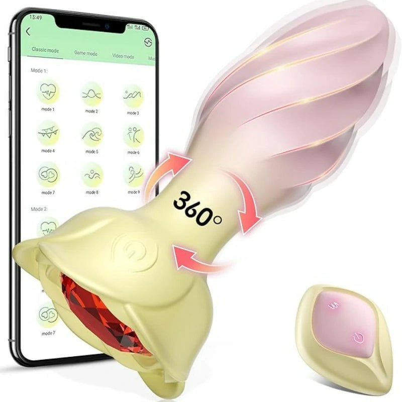 Velvet Rose App-Controlled Swinging Anal Plug