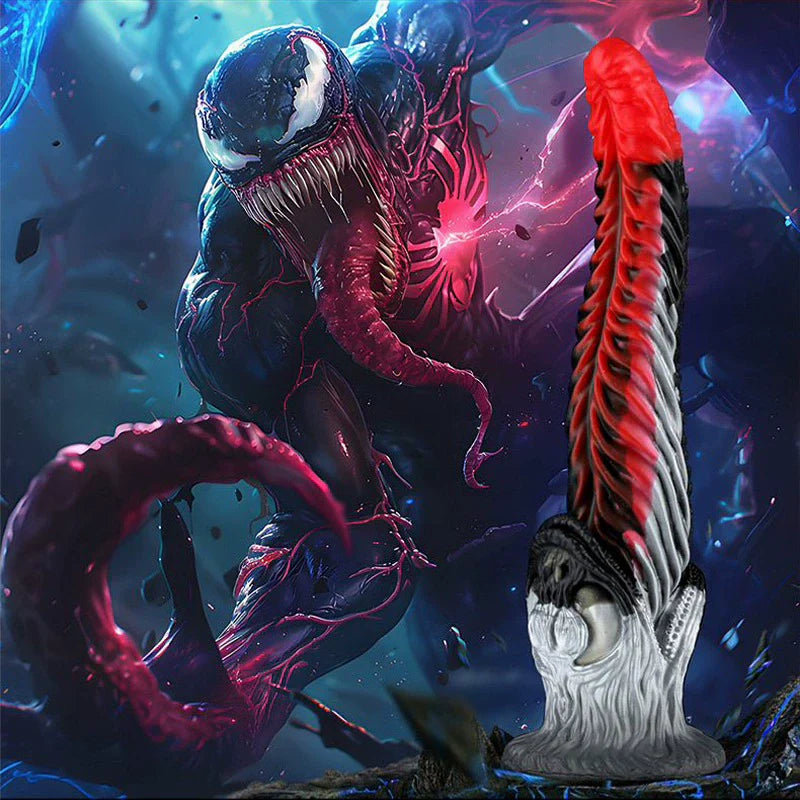 Venom Dildo Sawtooth 8 Inch Soft Tongue