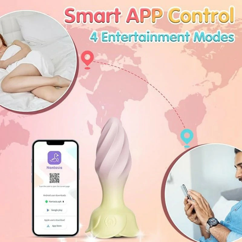 Velvet Rose App-Controlled Swinging Anal Plug