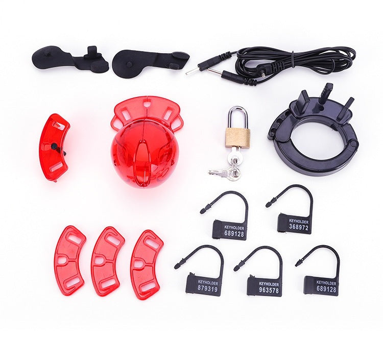 Electric Shock Male Chastity Cage with Control Unit