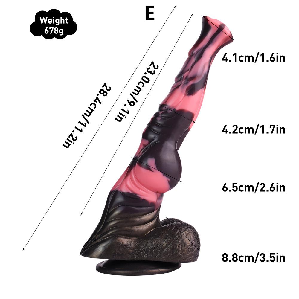 Phantom Night Horse Silicone Dildo