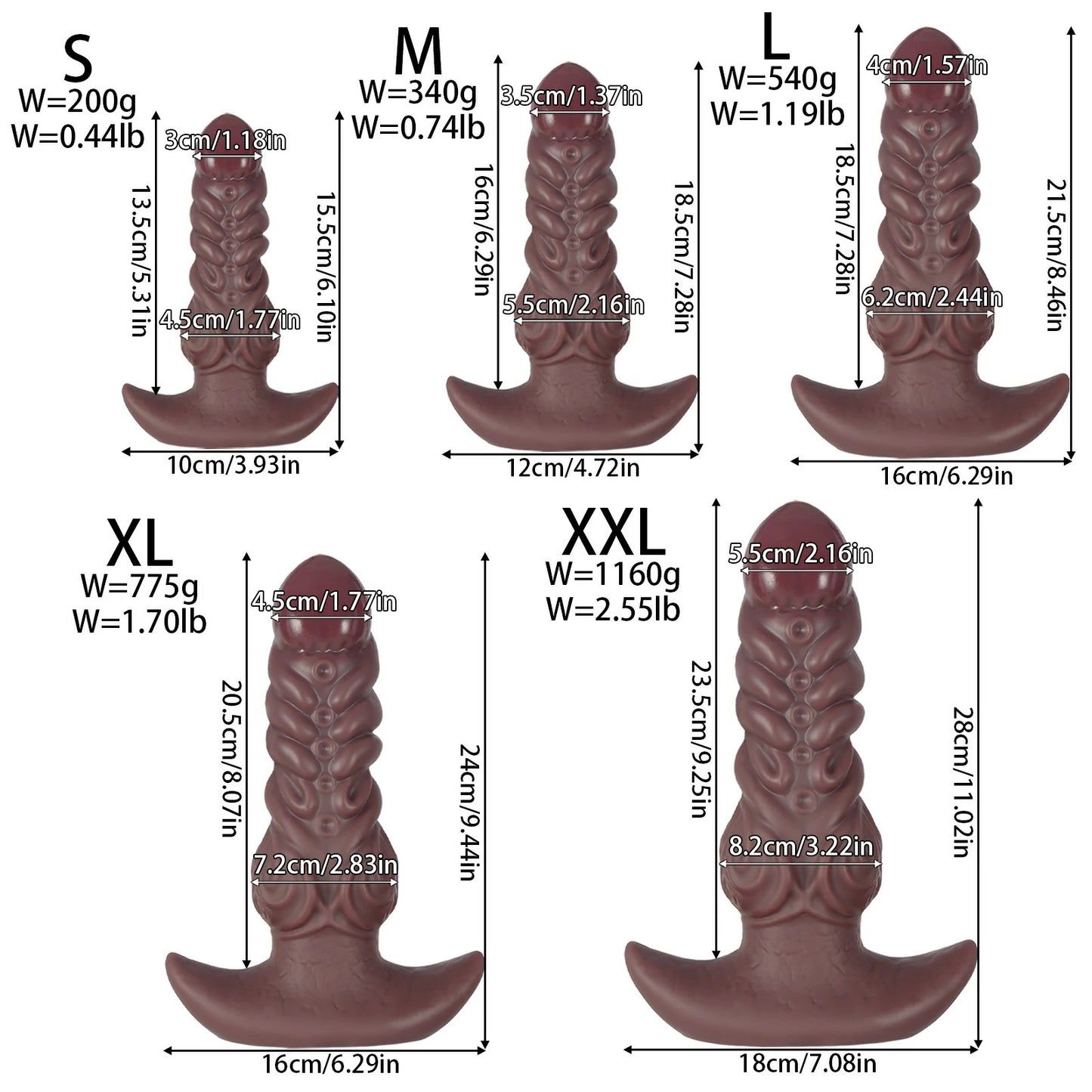 Wearable Dog Liquid Silicone Anal Plug & Dildo