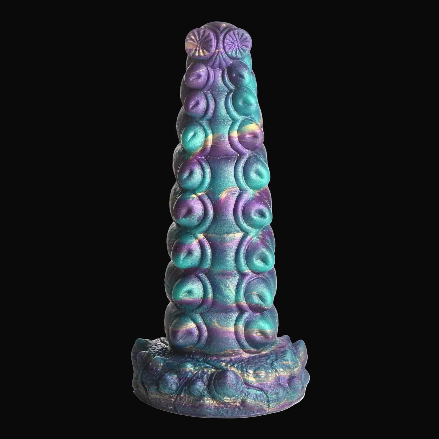 Caterpillar Dual-Use Textured Silicone Dildo & Anal Plug