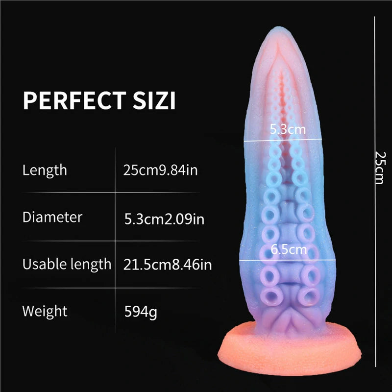 Northern Lights Tenta-Cock Dildo: Glow in the Dark Fantasy Toy