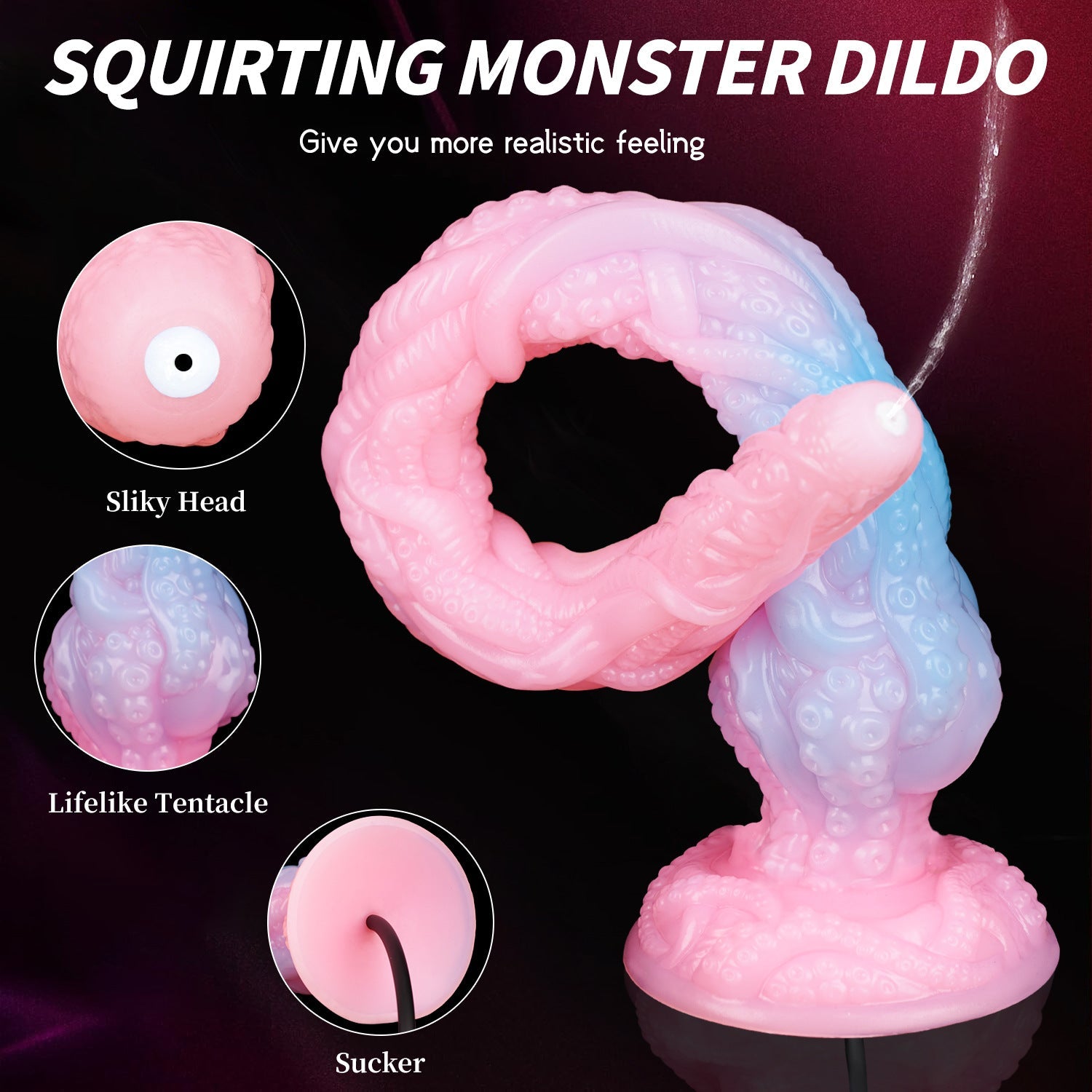 Octopus Smart Endoscopic / Squirting Monster Dildo Anal Plug