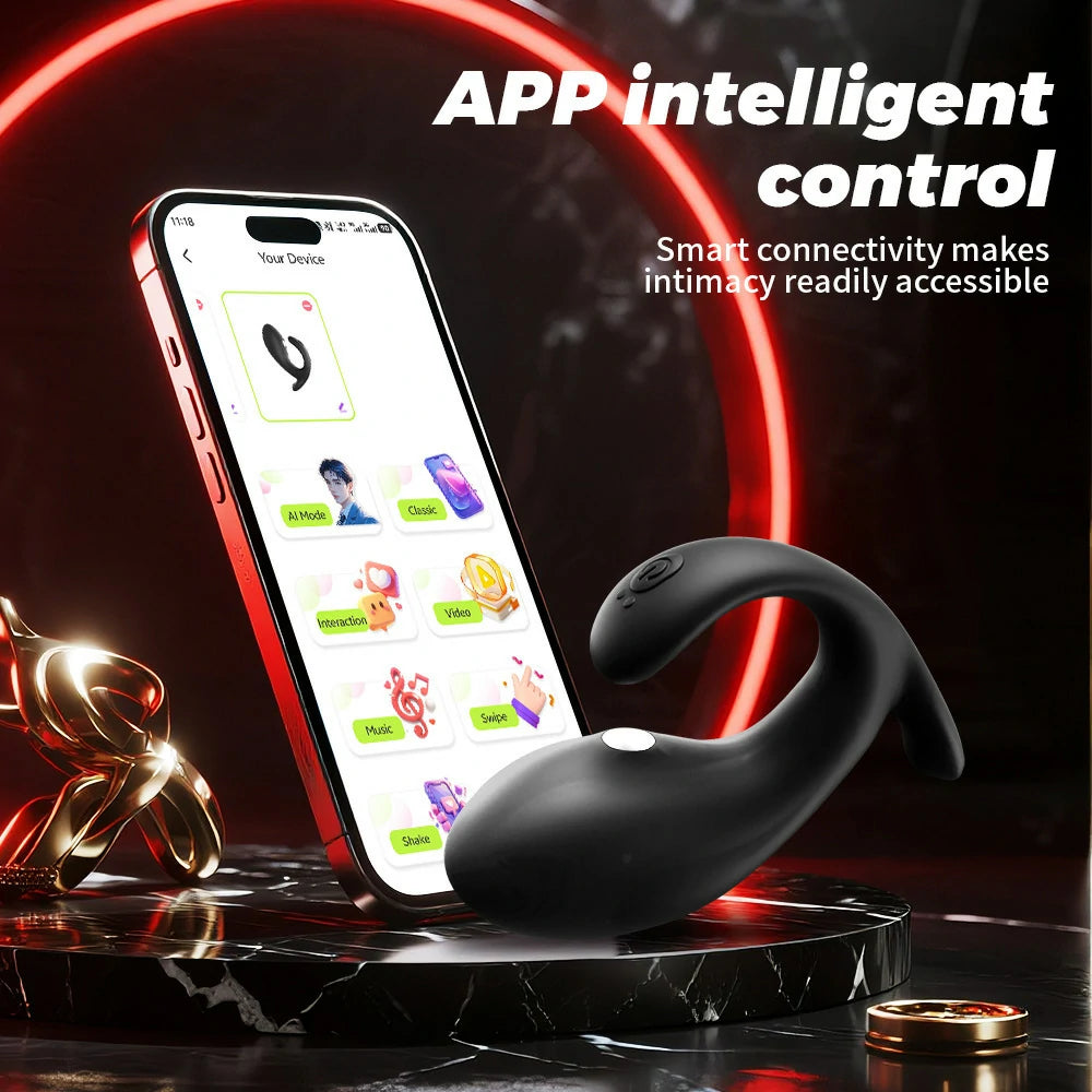 Whaley-App Controlled E-Stim Vibrating Butt Plug