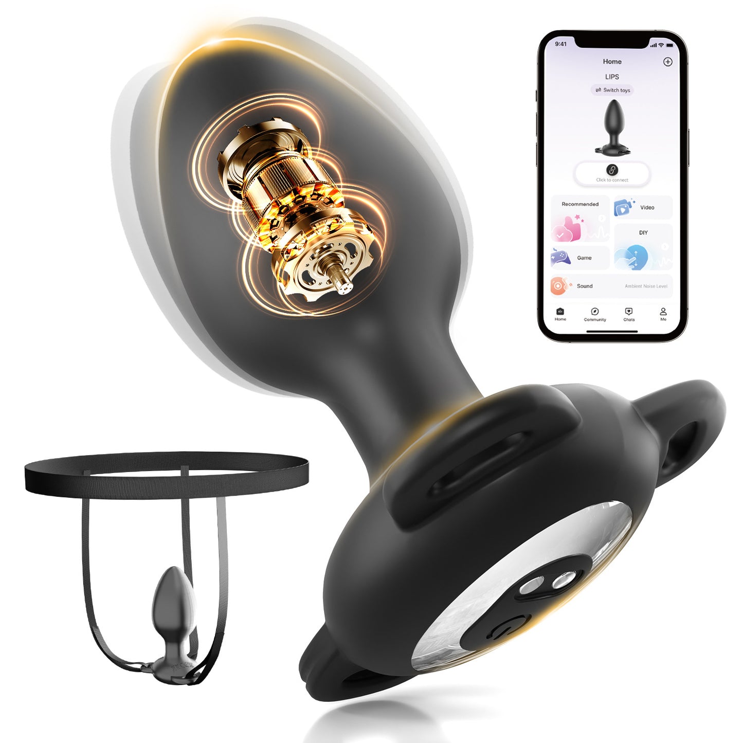 Wearable Vibrator Butt Plug with App Control