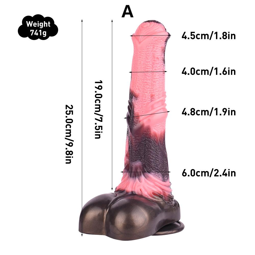 Phantom Night Horse Silicone Dildo
