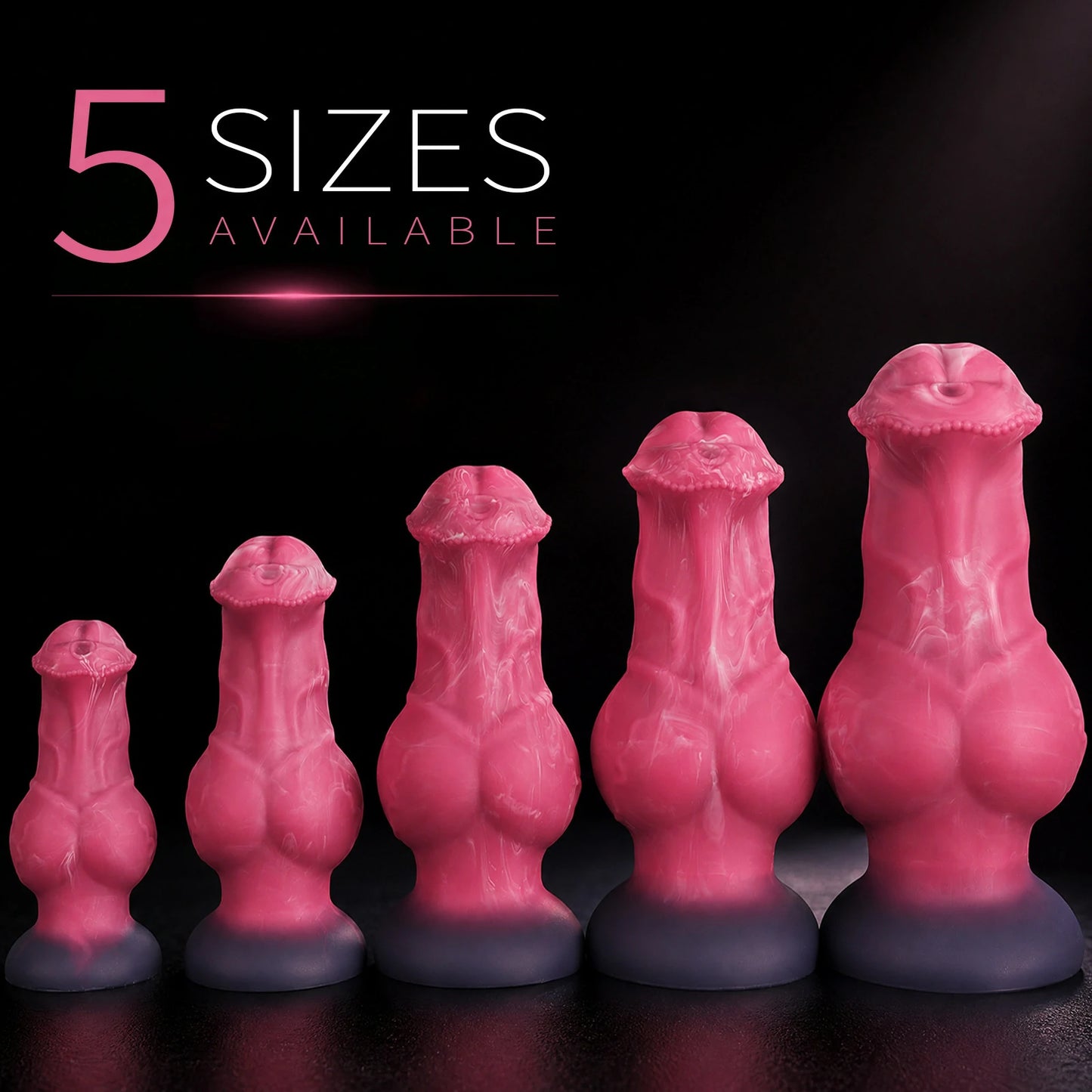 Astral Canine Knot Gradient Silicone Fantasy Dildo