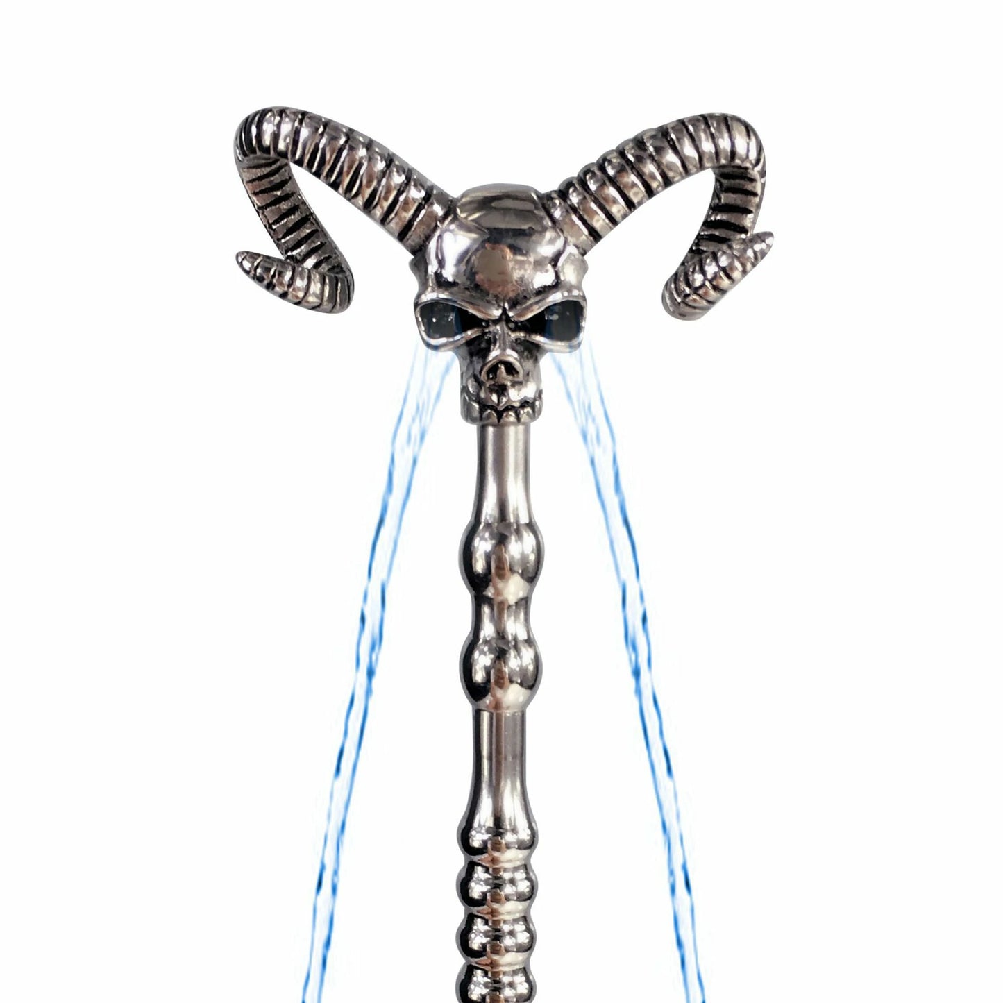 Stainless steel urethral sound with a bull-head demon design