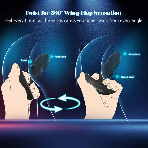 Smart App Flapping Wing Prostate Massager with Dual Stimulation