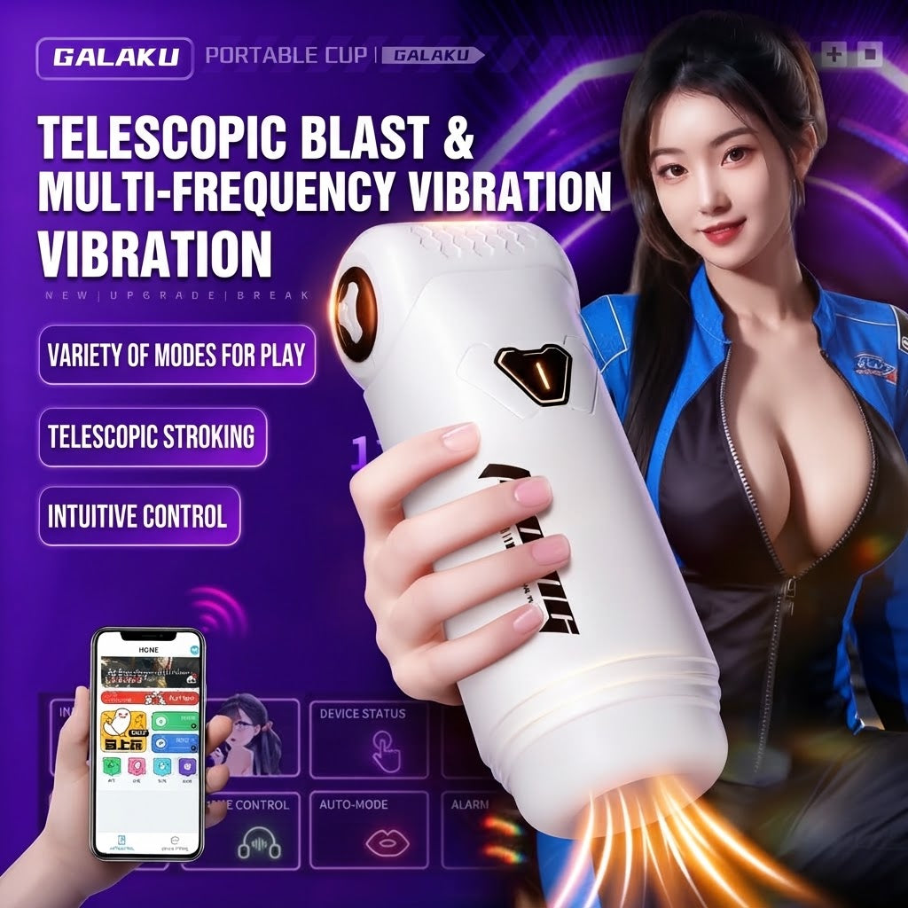GALAKU Smart App-Controlled Telescopic Masturbator