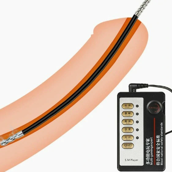 Electro-Stimulation Flexible Silicone Urethral Sounding Rod