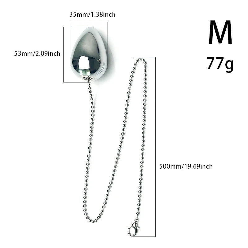 Metal Anal Ball – Stainless Steel Anal Plug with Chain