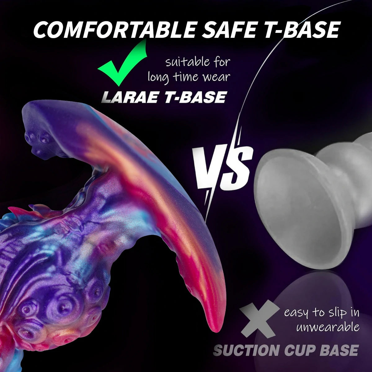 Special-shaped Silicone Anal Plug with Anchored Safety Base