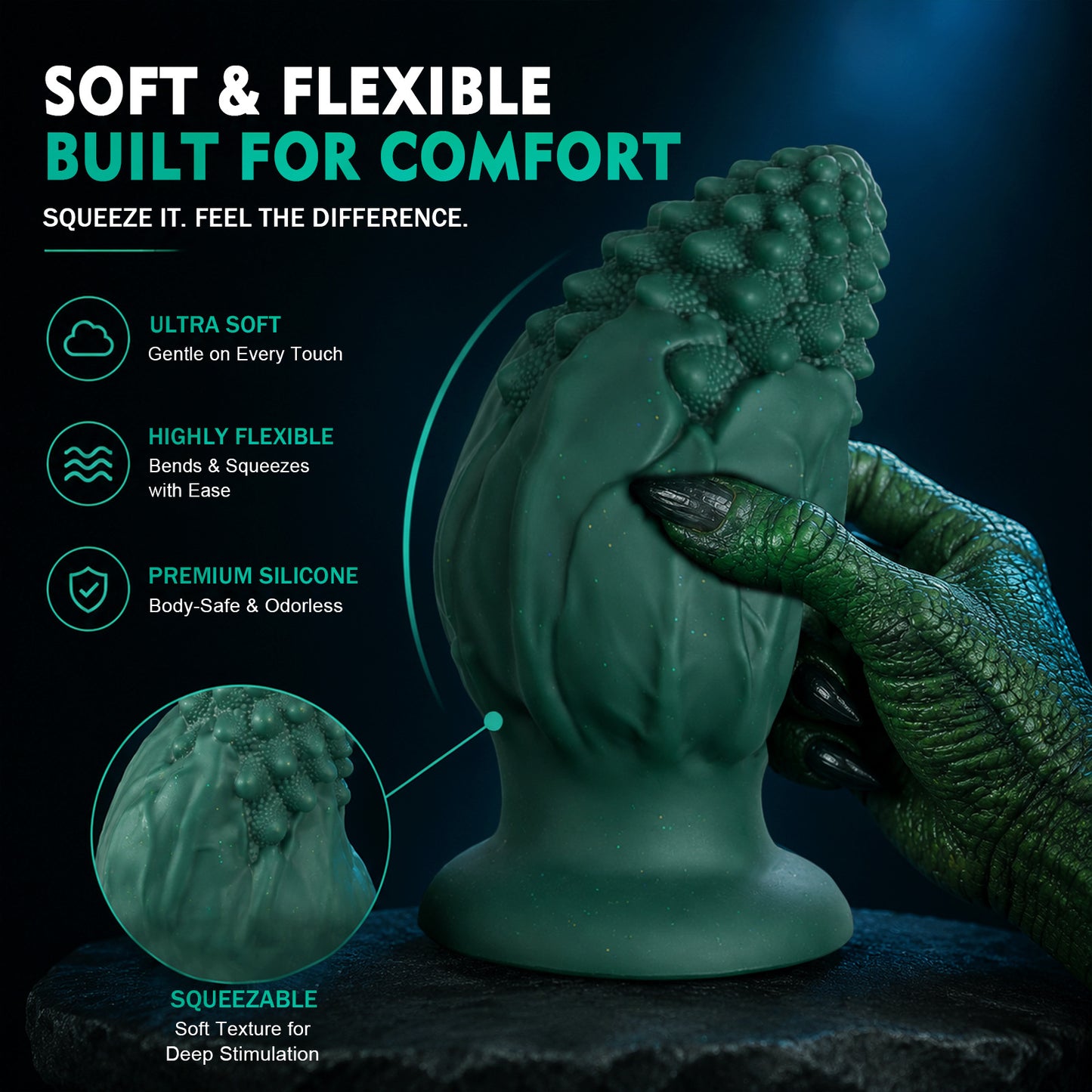 Silicone Cauliflower Anal Plug – Soft Liquid Silicone Expansion Butt Plug