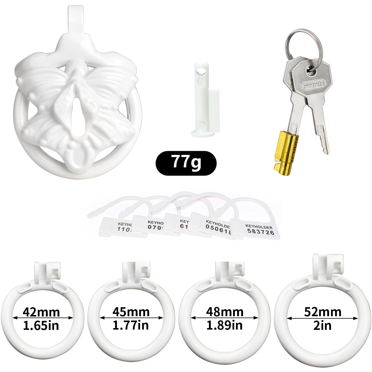 Butterfly Lock Chastity Cage
