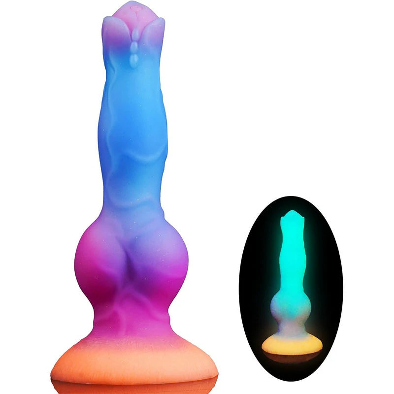 Space Cock Glow in the Dark Alien Dildo with Suction Cup
