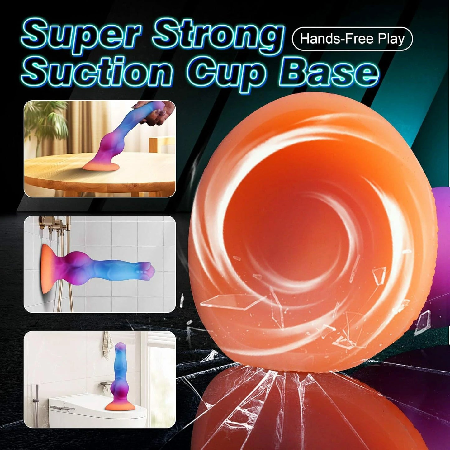Space Cock Glow in the Dark Alien Dildo with Suction Cup