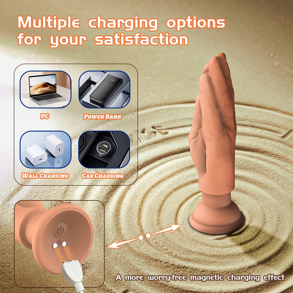 Finger Shaped Vibrating Anal Plug – 10 Modes, Suction Cup Base, Waterproof & Portable