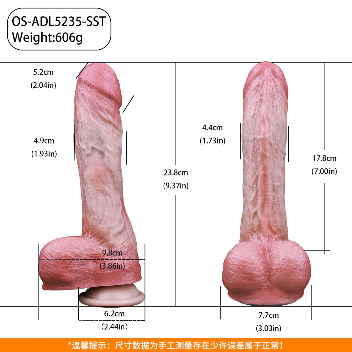 4-in-1 Thrusting Dildo – Remote-Controlled Realistic Silicone Vibrator