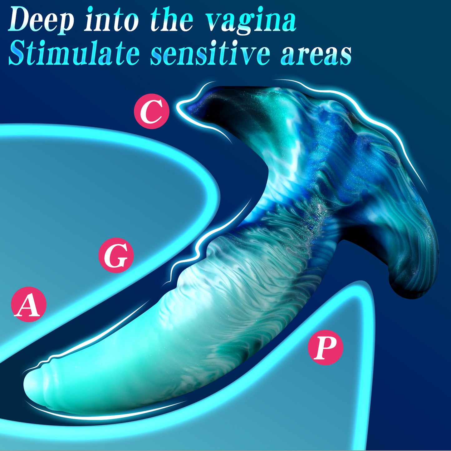 Ocean Curve Dual-Use Anal Dildo