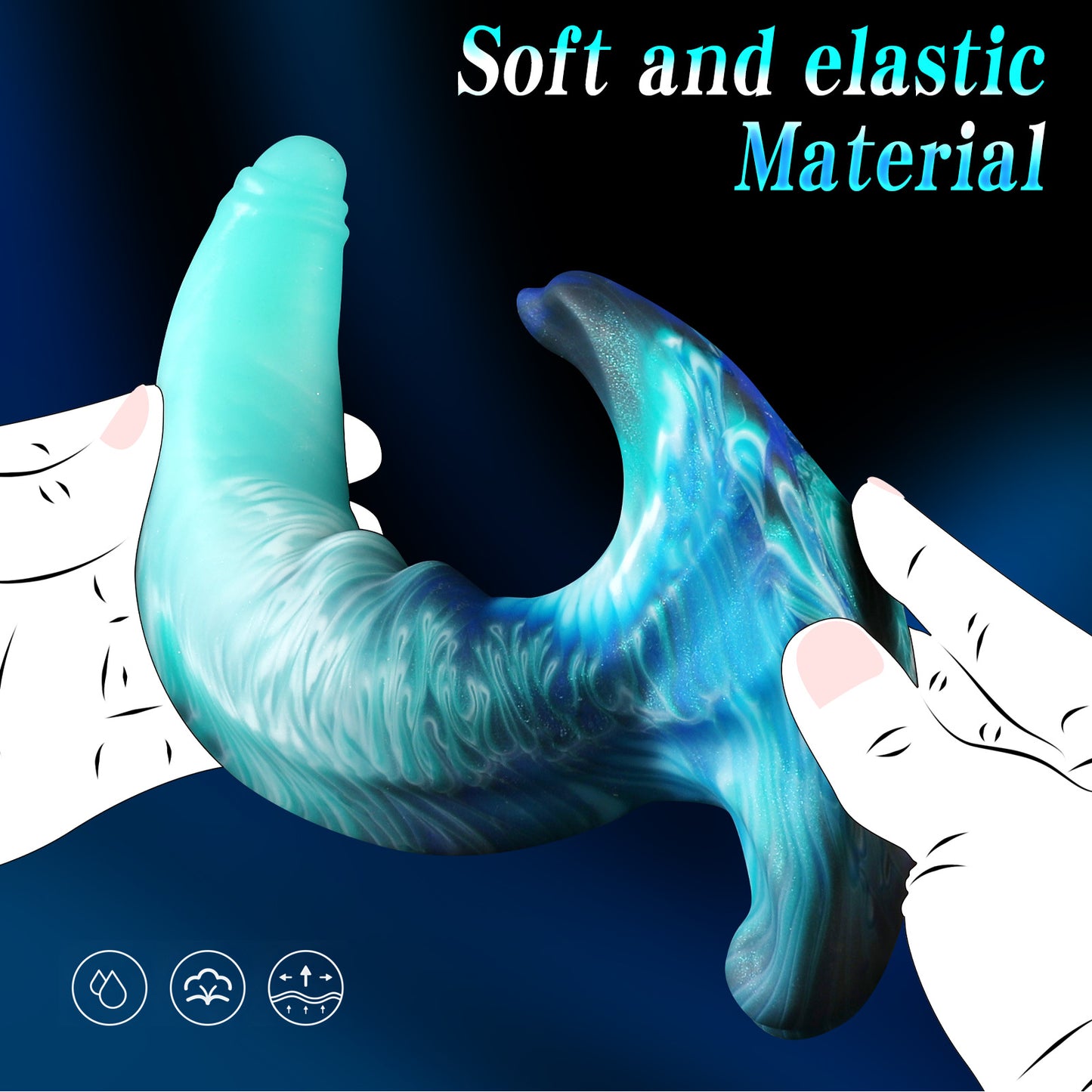 Ocean Curve Dual-Use Anal Dildo