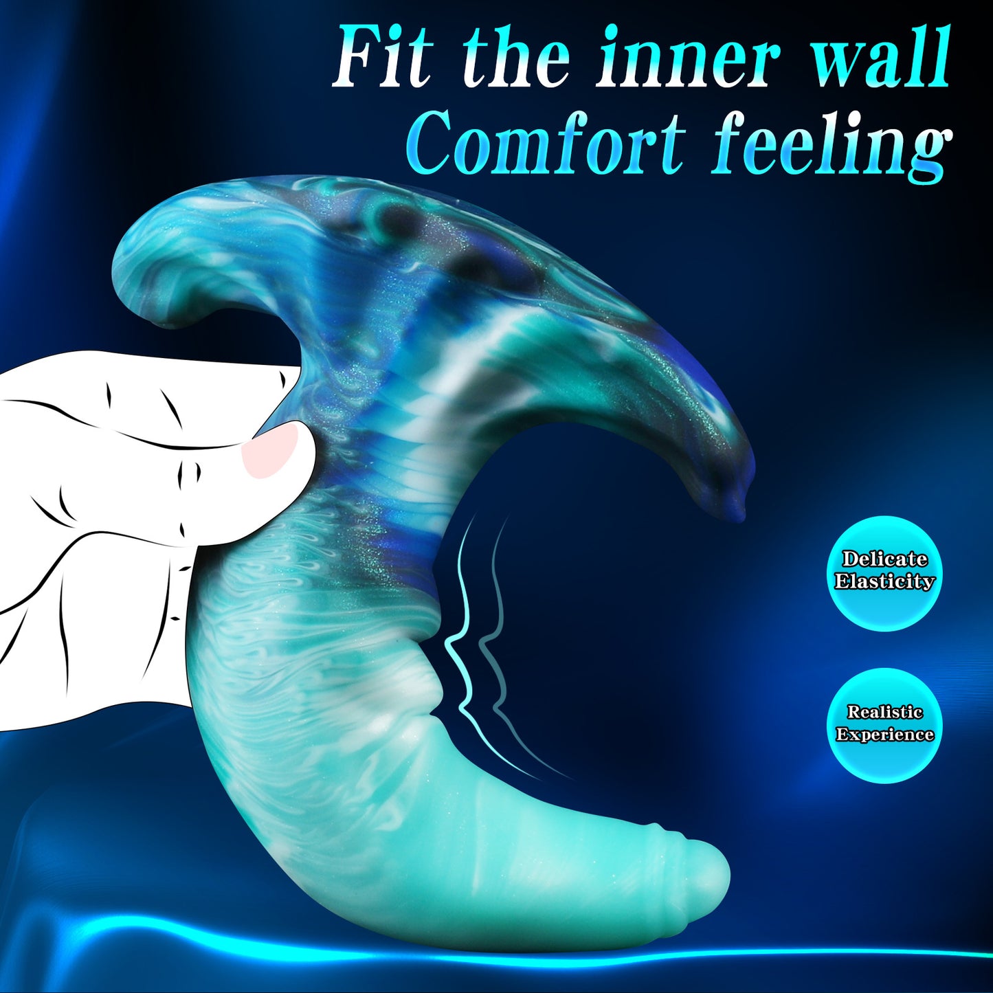 Ocean Curve Dual-Use Anal Dildo