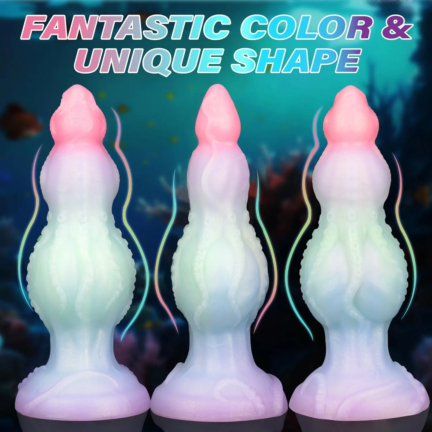 Octo Fantasy Silicone Tentacle Dildo 9 Inches