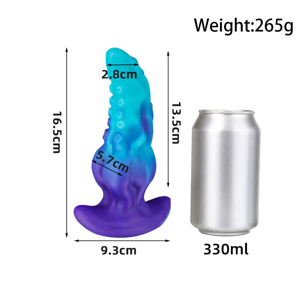 Octopus Fantasy Butt Plug with T Base