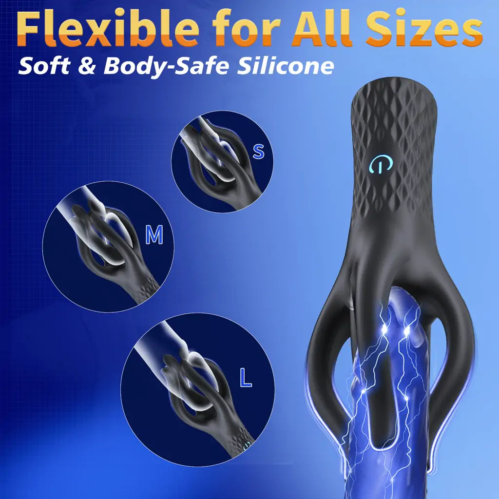 Octopus Penis Vibrator with 360° Wrap