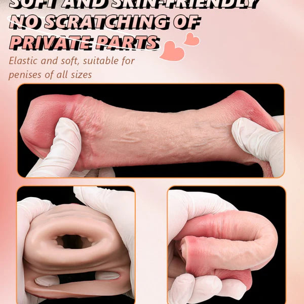 Open End Cock Sleeve Lifelike Design 5.6 Inches