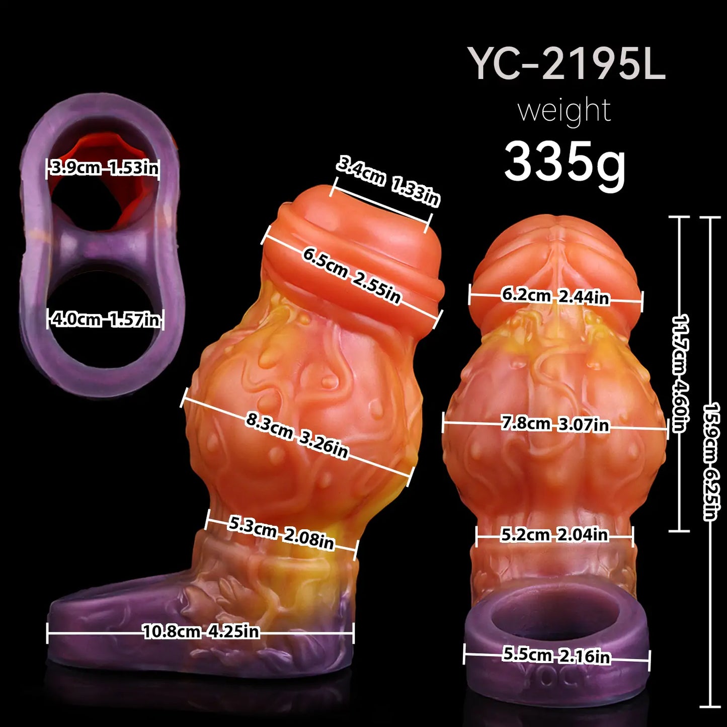 Open-End Dog Knot Penis Sleeve