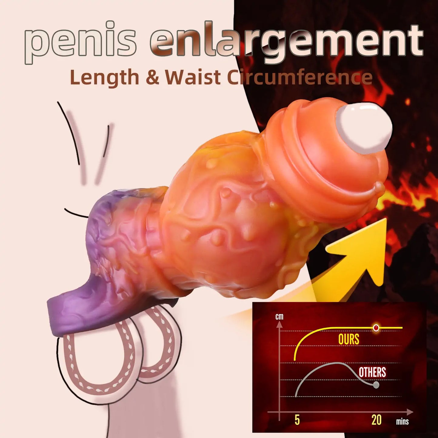 Open-End Dog Knot Penis Sleeve