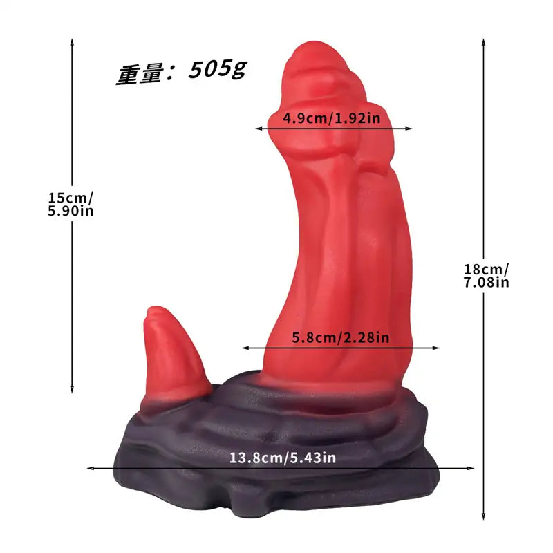 Orc Dildo Dual Horn Fantasy Toy