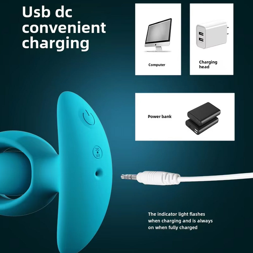 Pagoda Anal Beaded Vibrating Butt Plug with Remote Control