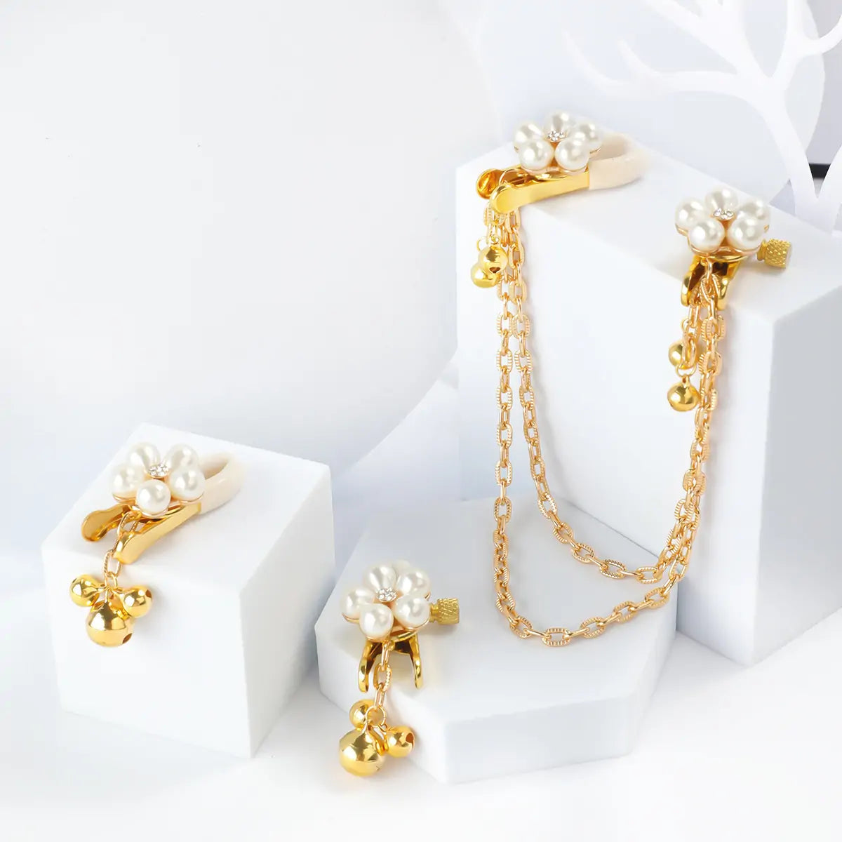 Pearl Nipple Clamps with Bells