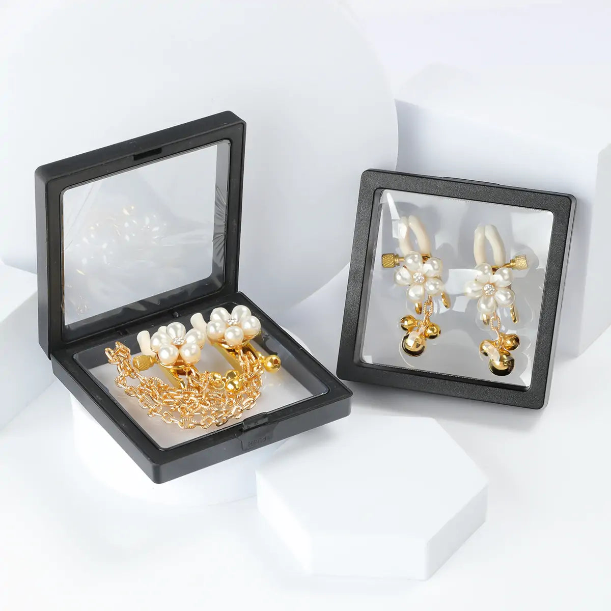 Pearl Nipple Clamps with Bells