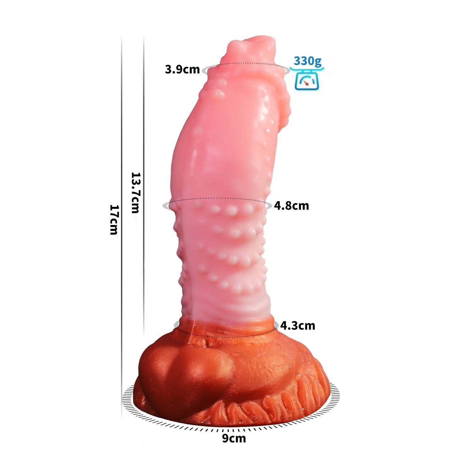 Pearl Granules Fantasy Rooster Dildo 6.7 Inches